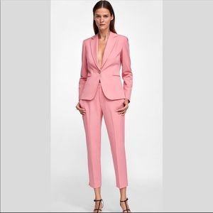 Zara Pink Suit - Blazer and Pants NWT